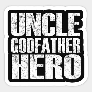 Mens Uncle Godfather Gift design - Vintage Style New Uncle Sticker